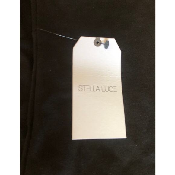 NWT STELLA LUCE Straight Pencil Silhouette Black Sexy Dress size medium - Picture 9 of 11